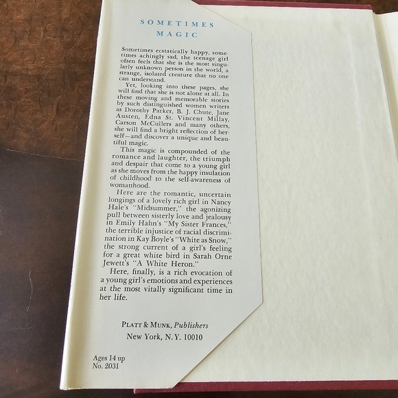 Copyright 1966 Vintage Book Sometimes Magic: A collection of outstanding... - Picture 5 of 10